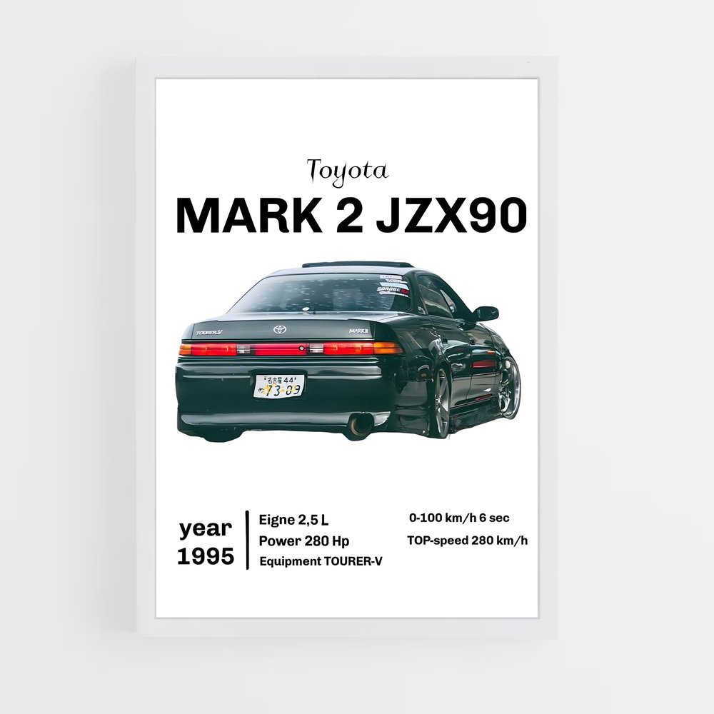 Poster Mécanique de Légende – affiche Toyota (vue 3)